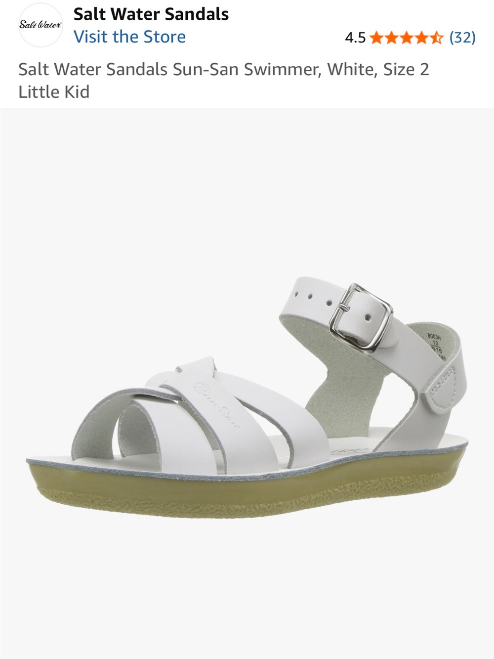 Salt Water Sandals by Hoy Sun-San® Swimmer